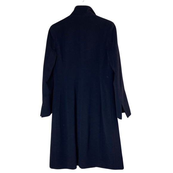 CINZIA ROCCA ICONS Blue Wool Blend Coat Overcoat with Stand Up Collar Size 6*** - Picture 3 of 7